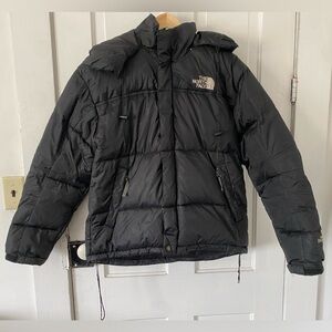 90s The North Face Gore Dryloft Hooded Down Puffer Jacket Coat Mens Small Black
